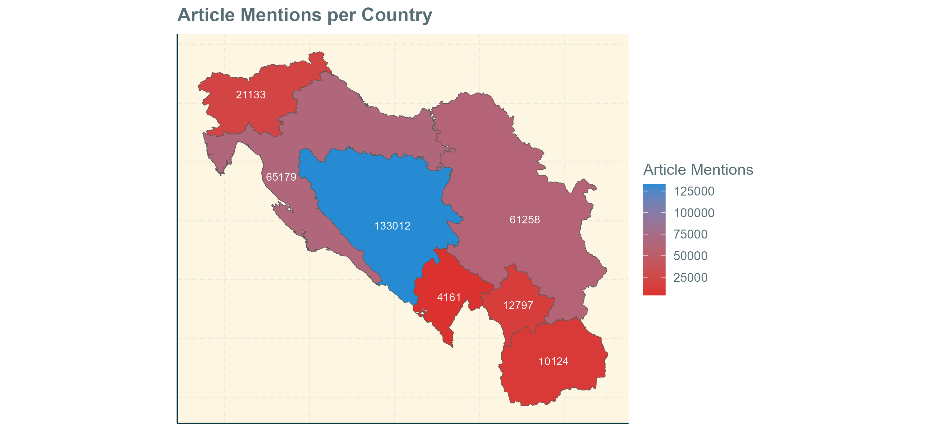 Articles Country Map